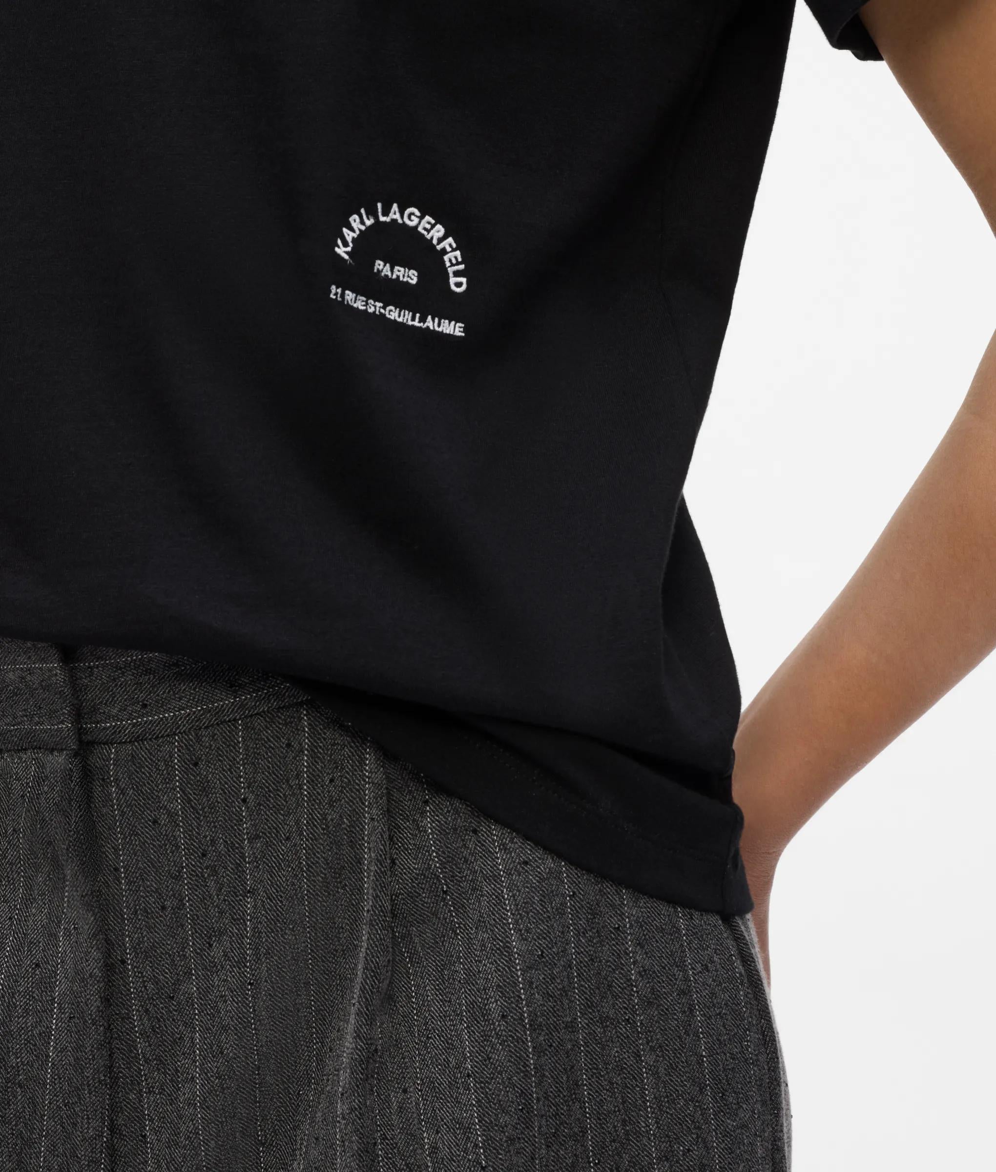 Rue St-Guillaume T-shirt met reguliere pasvorm