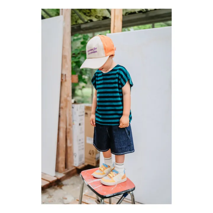 Bonnie & The Gang Short Denim Leo Coton Bio | Noir