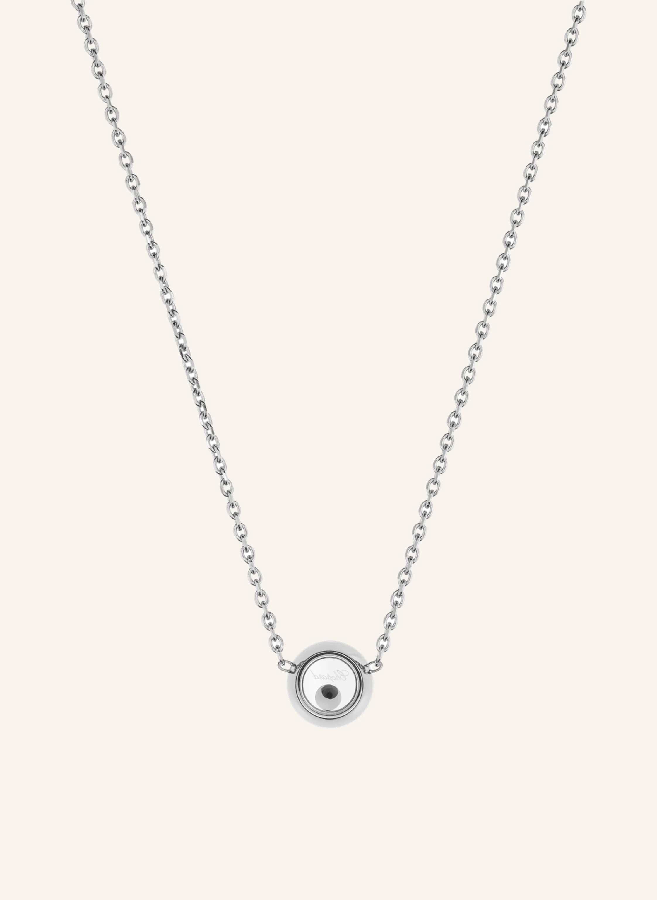 Chopard Halskette HAPPY DIAMONDS ICONS Halskette aus 18 Karat Weißgold und Diamanten