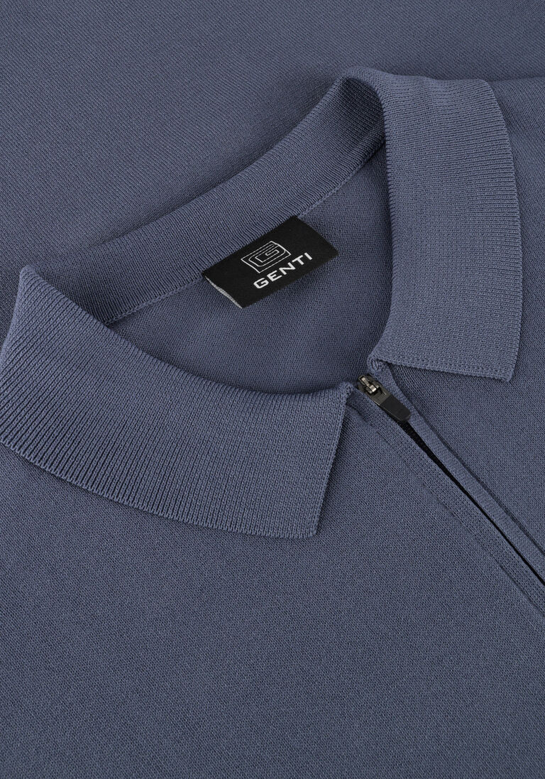 grijze genti polo polo zip ss k2053-1260