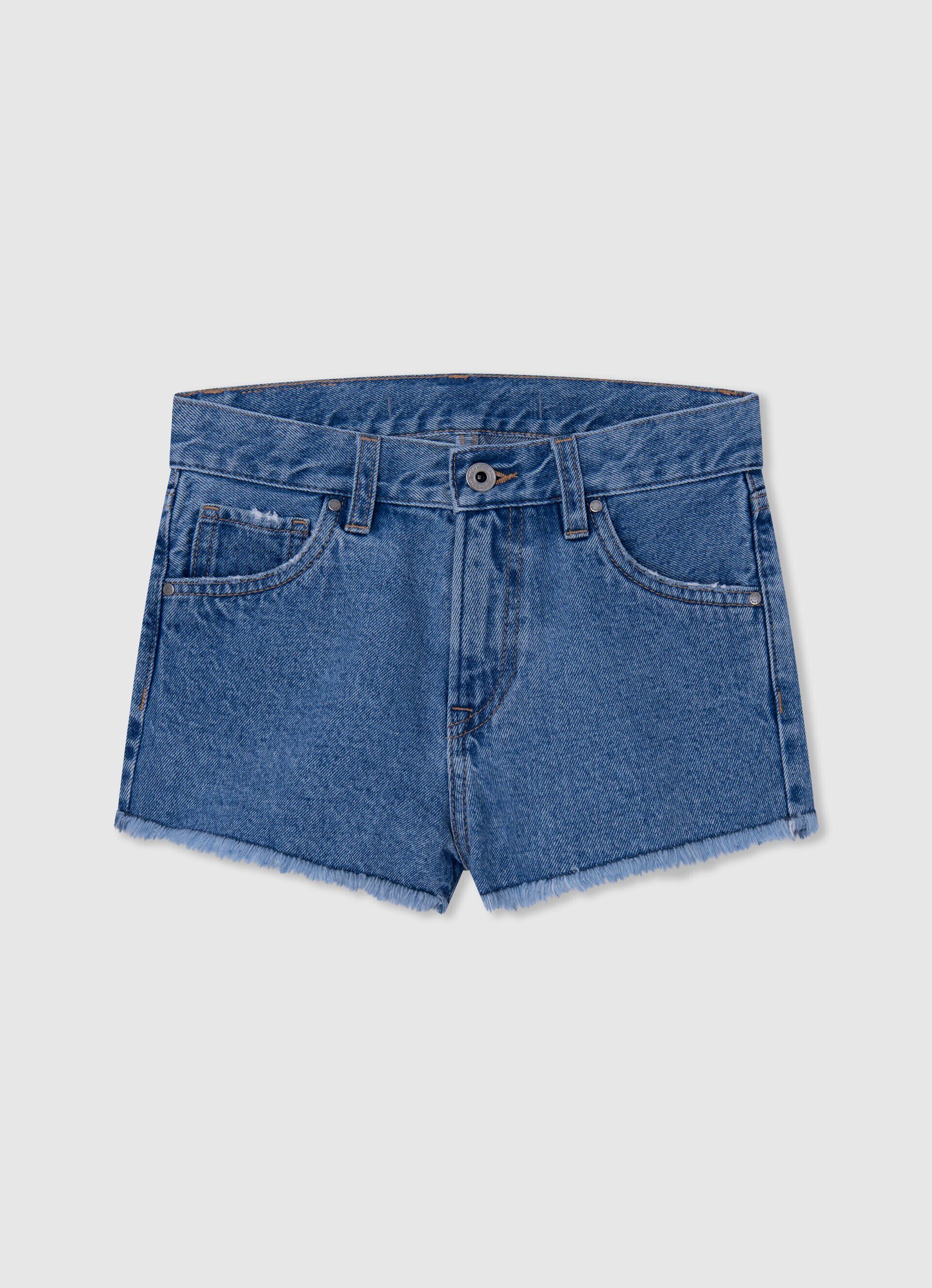 Shorts jeans corte reto - jeans