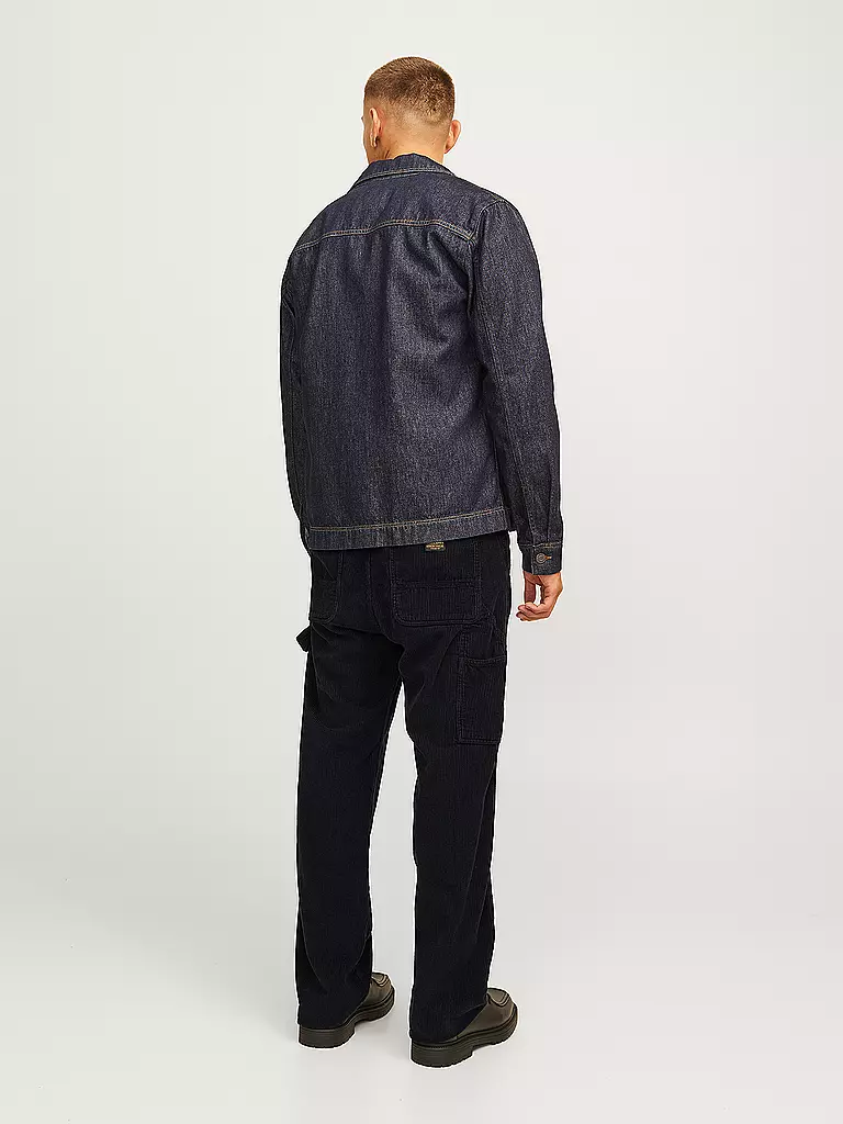 JACK & JONES Cordhose Flared Fit JJSTEDDIE schwarz