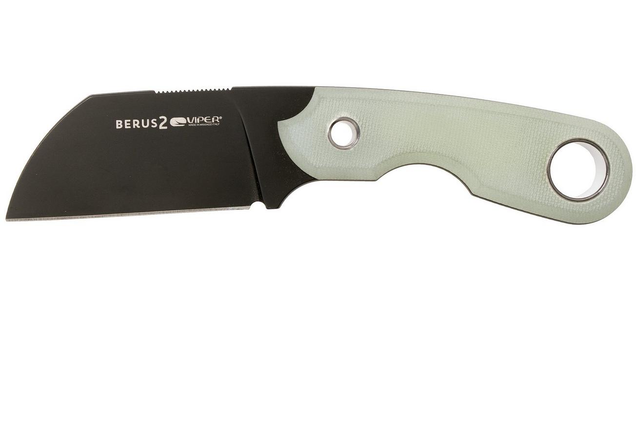 Viper Berus 2 VT4014DGJ M390 PVD Black, Natural G10 vaststaand mes, Rumici design