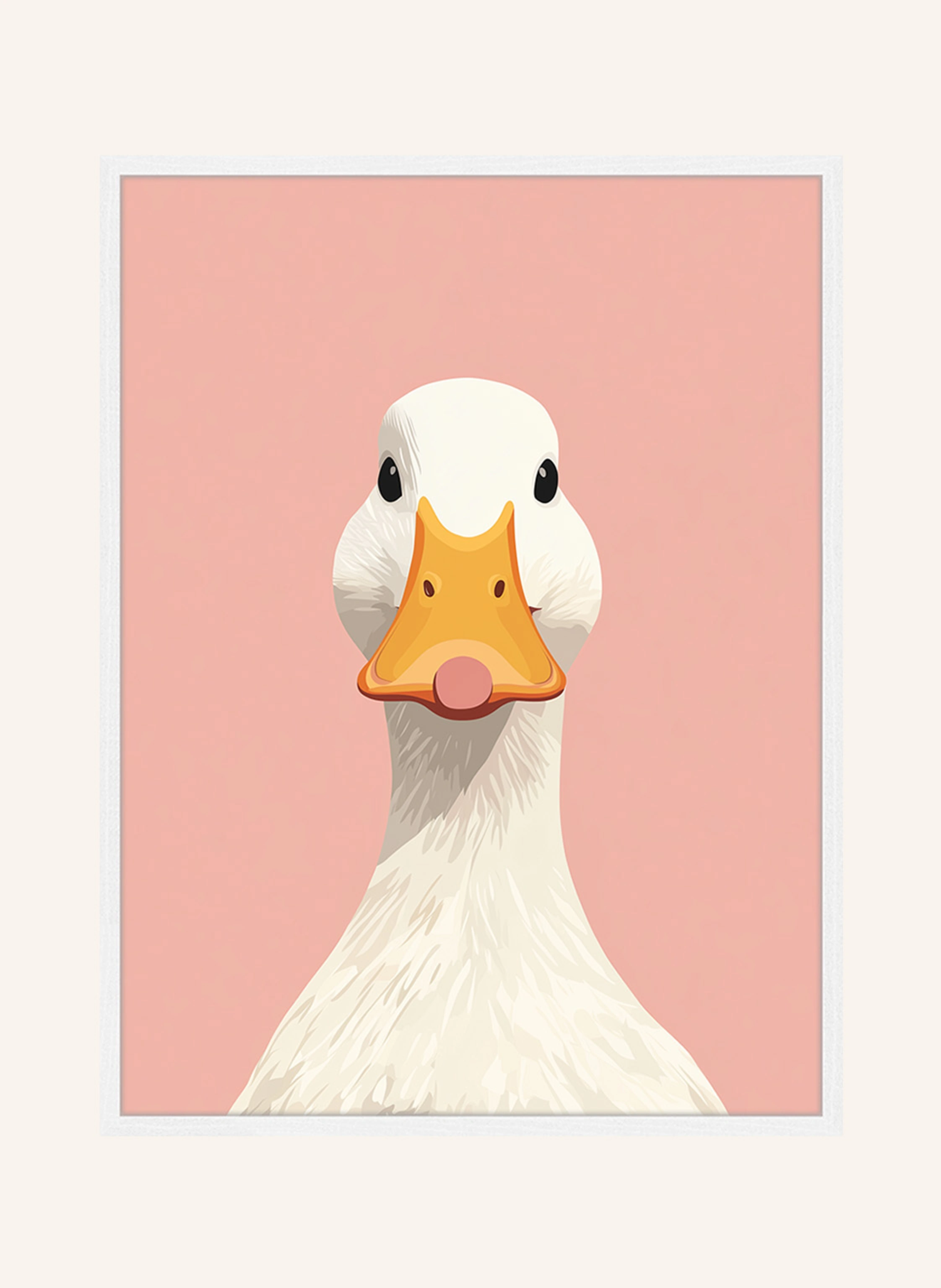 Liv Corday Wandbild DUCK FACE mit Rahmen