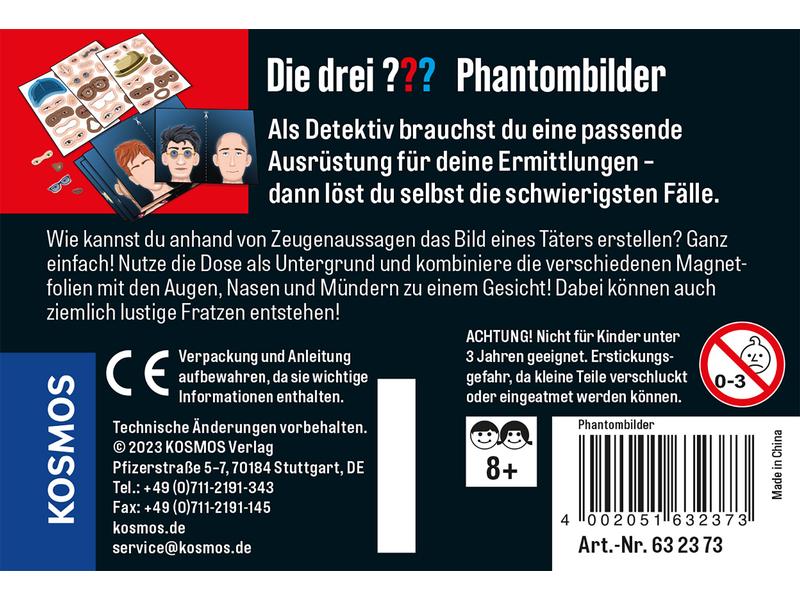 Kosmos Die drei ??? Phantombilder Detektiv-Set in cooler Metalldose