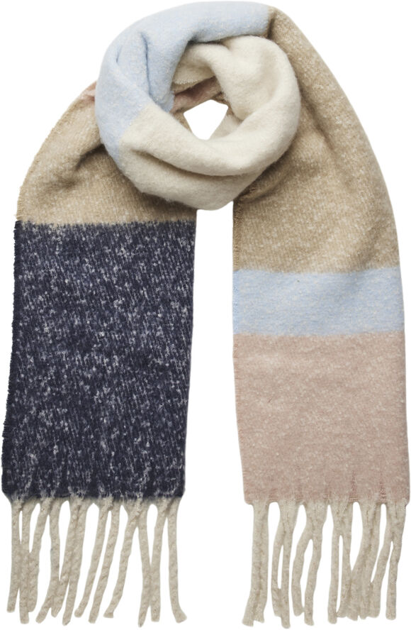 Pieces PCBEA LONG SCARF NOOS BC Airy blue/colour blocking