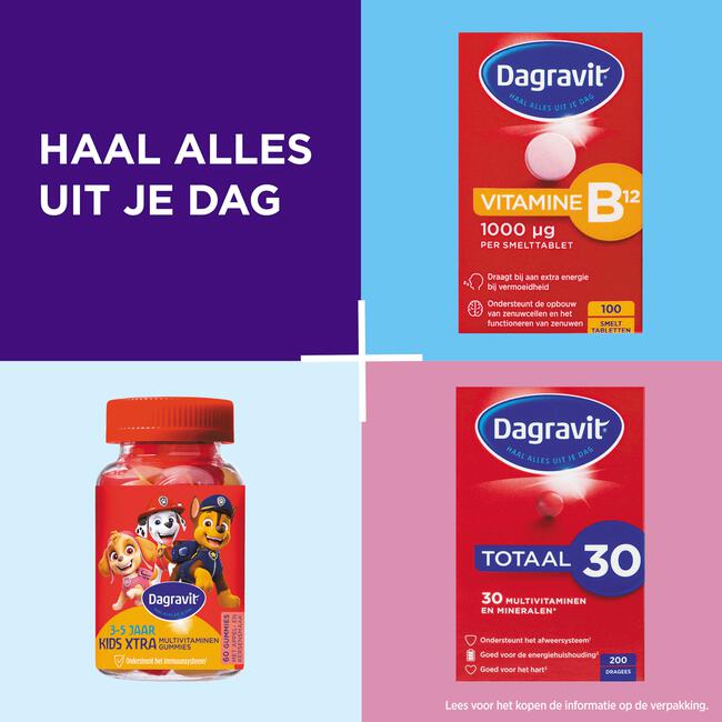 Dagravit Vitamine B12 1000μg100 smelttabletten