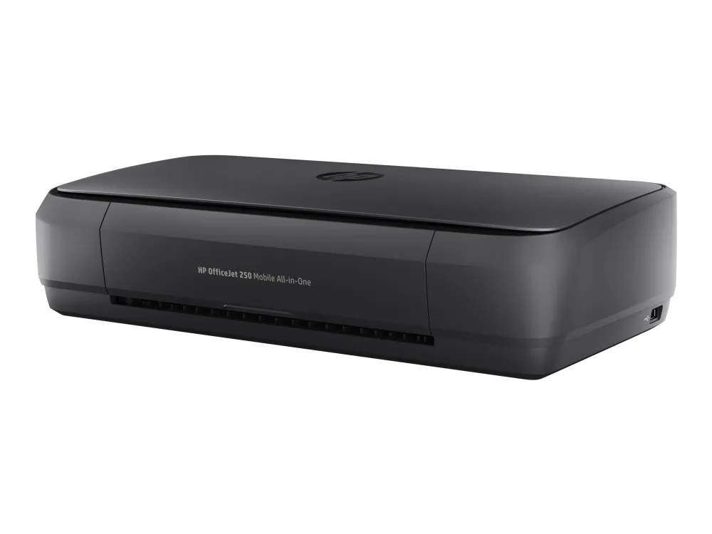 HP Officejet 250 Mobile All-in-One - Multifunktionsprinter - farve - blækprinter - Legal (216 x 356 mm) (original) - A4/Legal (medie) - op til 8 spm (kopiering) - op til 10 spm (udskriver) - 50 ark - USB 2.0, USB vært, Wi-Fi