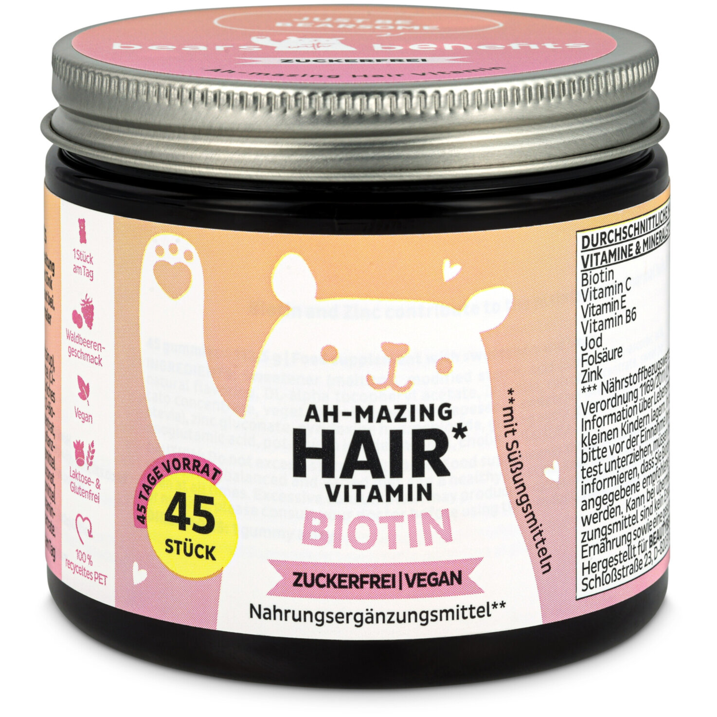 Bears with Benefits Biotin Vitamin 45 Stück