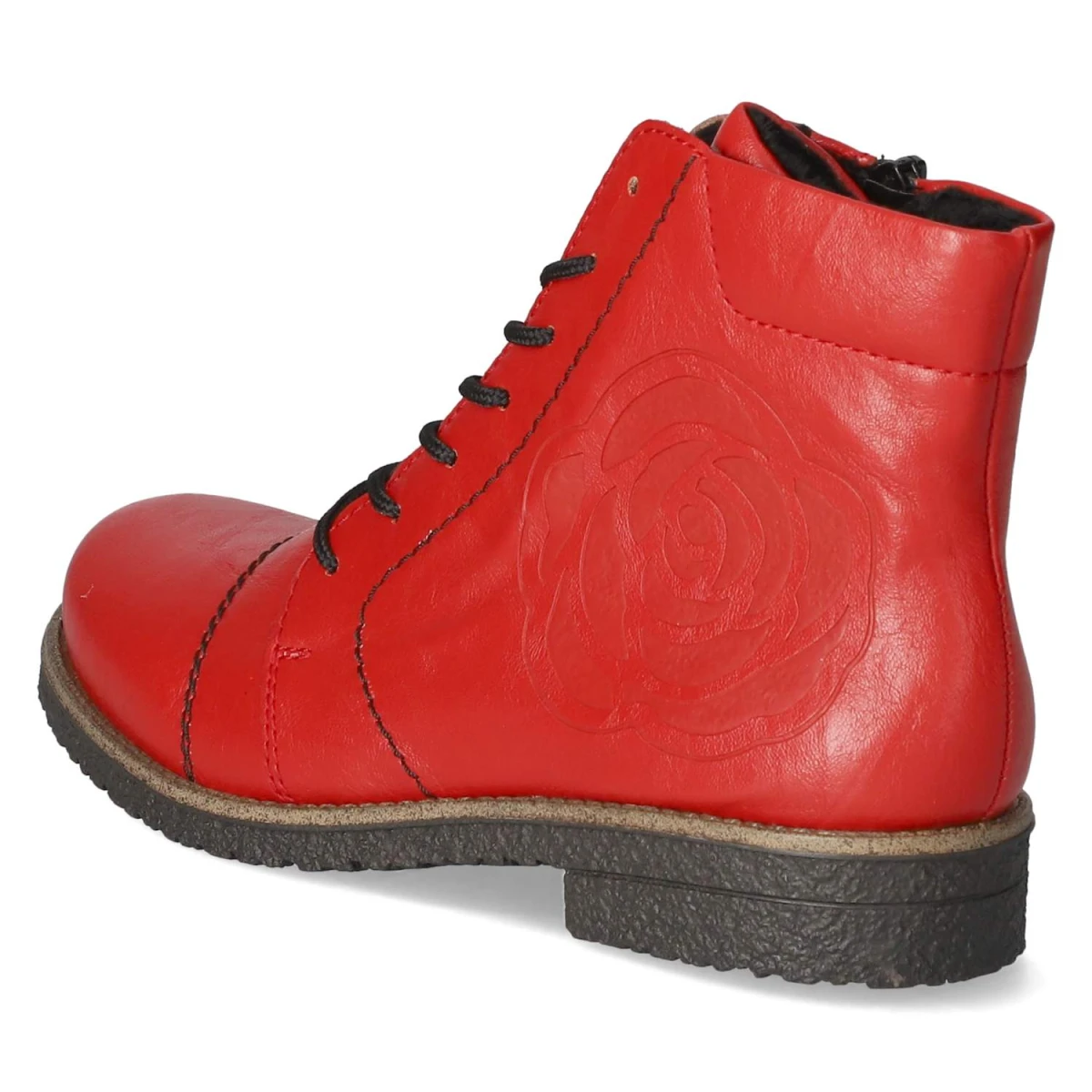 RiekerSchnürstiefeletten - rot