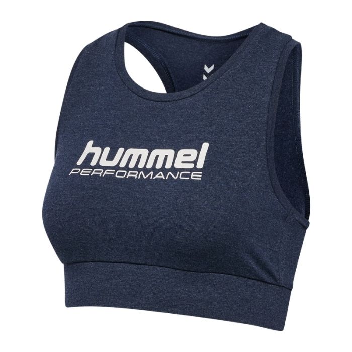 Hummel Dame BH Pulse Logo Light Support Bra Blå