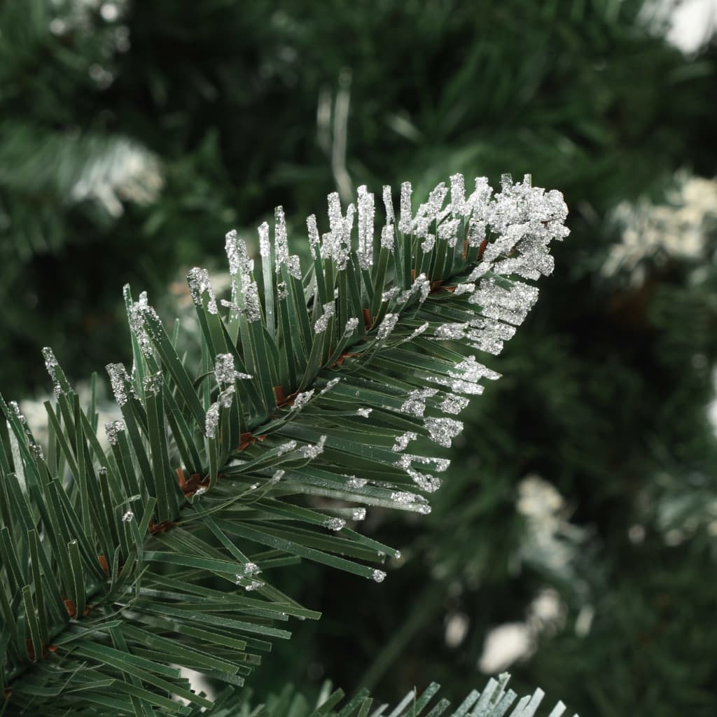 Kunstkerstboom, dennenappels, witte glitter, 150 cm