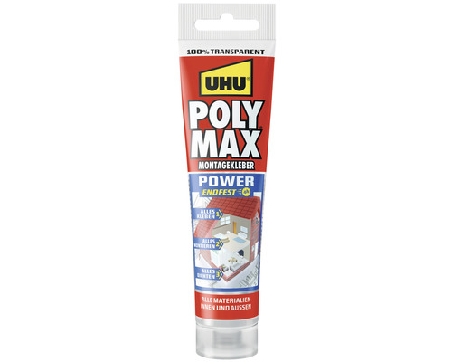 UHU POLY MAX Montagelijm Power Endfest kristalhelder 115g