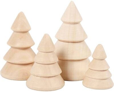 Creativ Company Hobbysett Juletrær 4-pack
