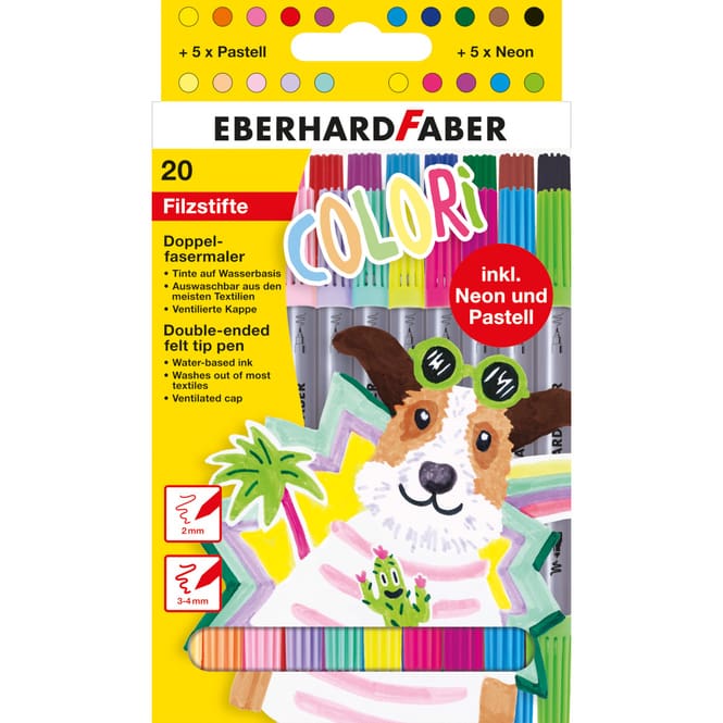 20 Colori Filzstifte - Doppelfasermaler