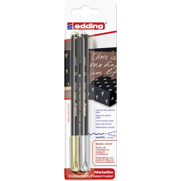 Edding Met. Marker gold / silber e-1200 / 2