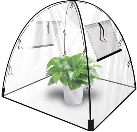Transparante PVC mini broeikas, pop-up, beschermfolie voor planten, binnen of buiten