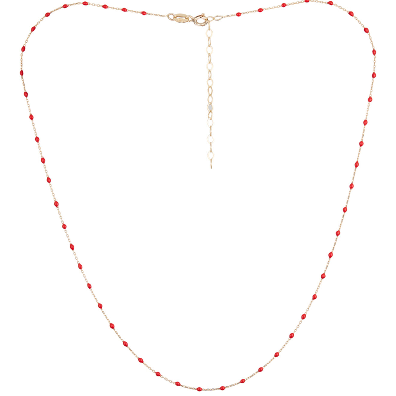Instant d'Or Collier Email rouge or jaune