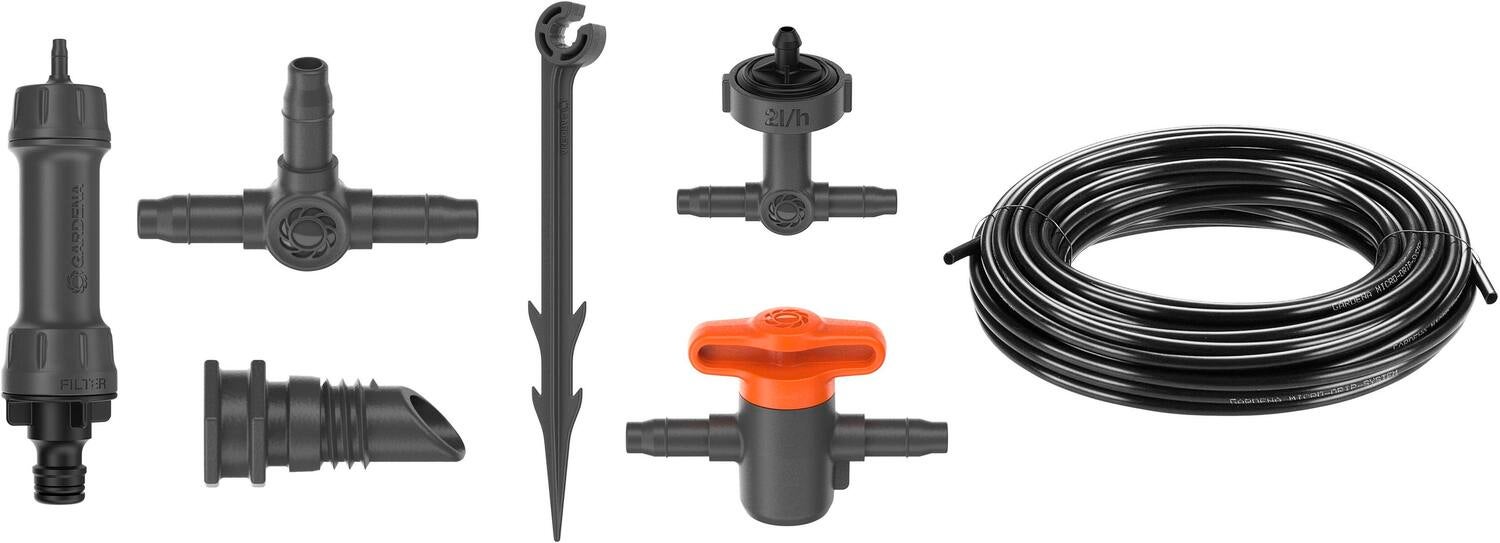 Gardena Micro Drip systeem druppelaar startset terras/balkon 15 planten