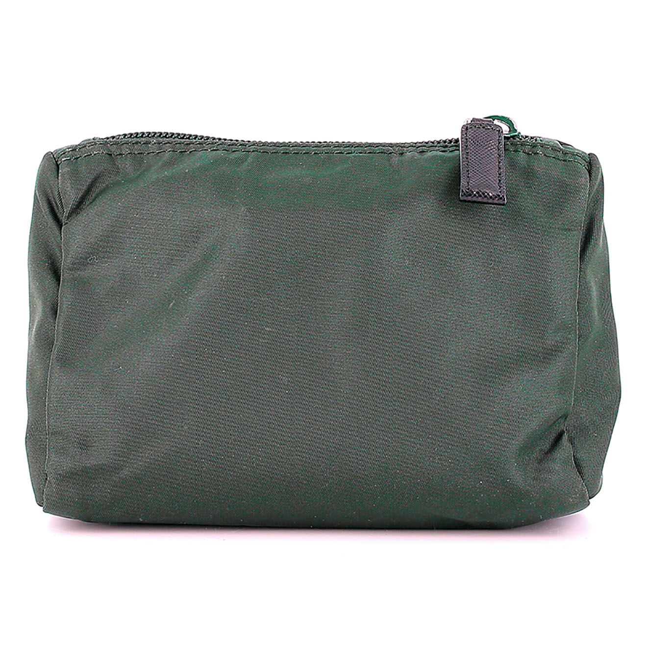 Prada Trousse de toilette en Nylon verte - Très bon état - 15x11 cm