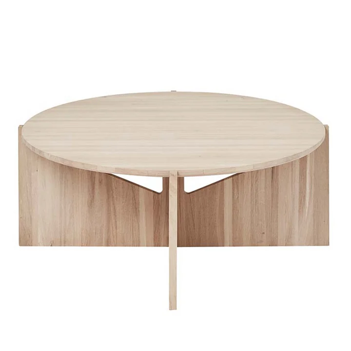 Kristina Dam Studio - Couchtisch XL, Ø 78 H 36 cm, Eiche