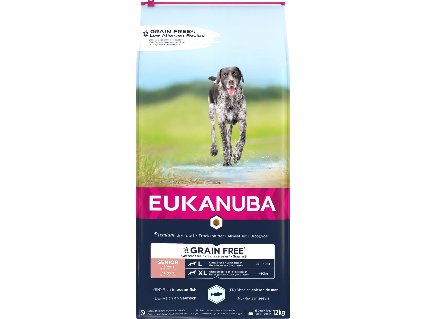 Eukanuba Euk Senior large Grainfree Ocean Fish 12KG