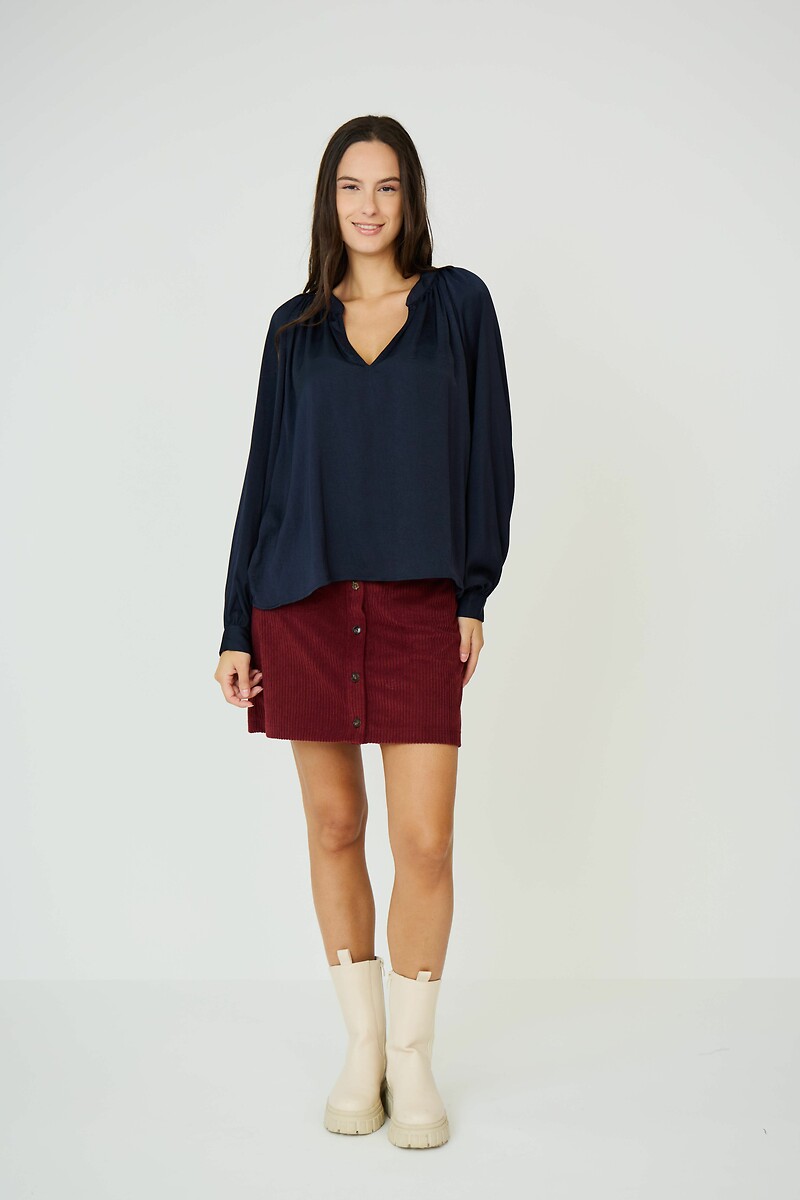 ATÉ BREVE<br>Blusa com decote em V