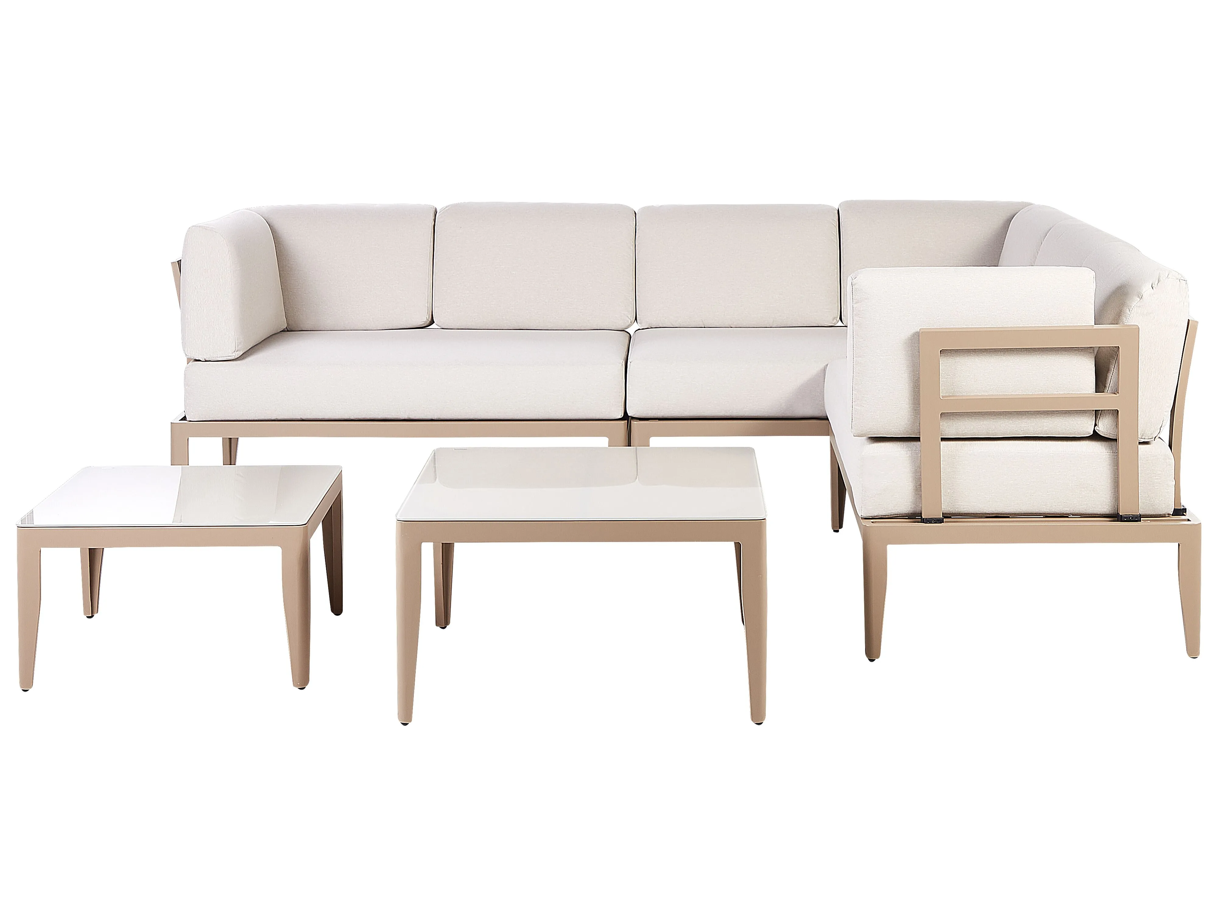 Set tuinkussenhoezen RIMA III Lichtbeige