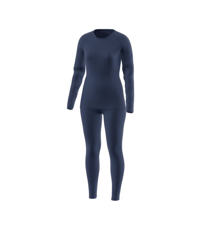 LöfflerSET LONG TRANSTEX MERINO - dunkelblau/navy