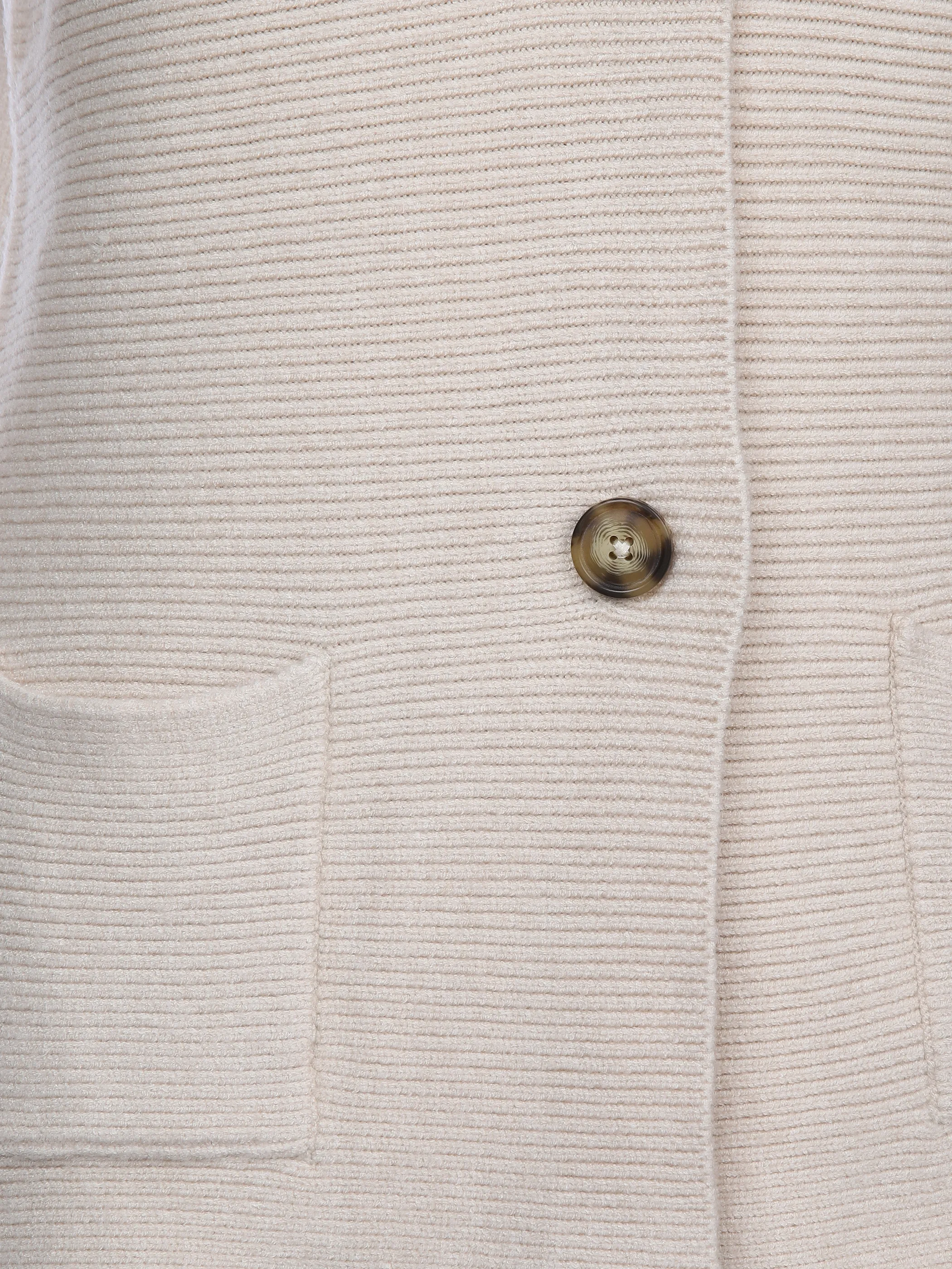 Damen Strickblazer mit zwei Knöpfen