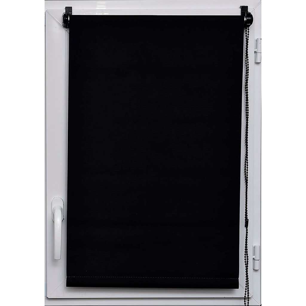 Store enrouleur occultant noir 45x90cm
