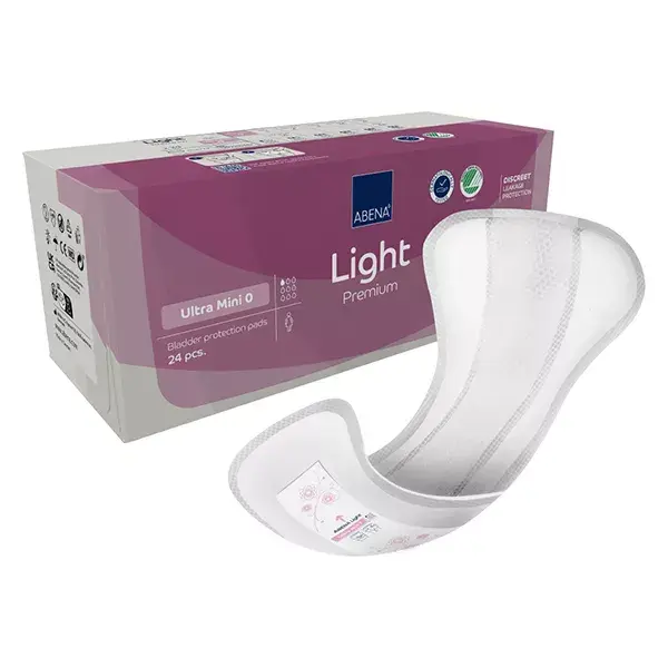 Abena Frantex Light Premium Adesivo de Proteção Ultra Mini Tamanho 0 24 unidades