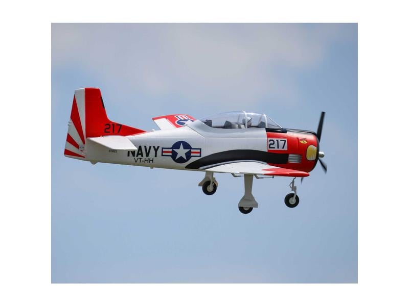 E-flite Warbird T-28 Trojan 1.2 m, Smart BNF Basic T-28 Trojan mit Einziehfahrwerk und Spektrum Smart Technik