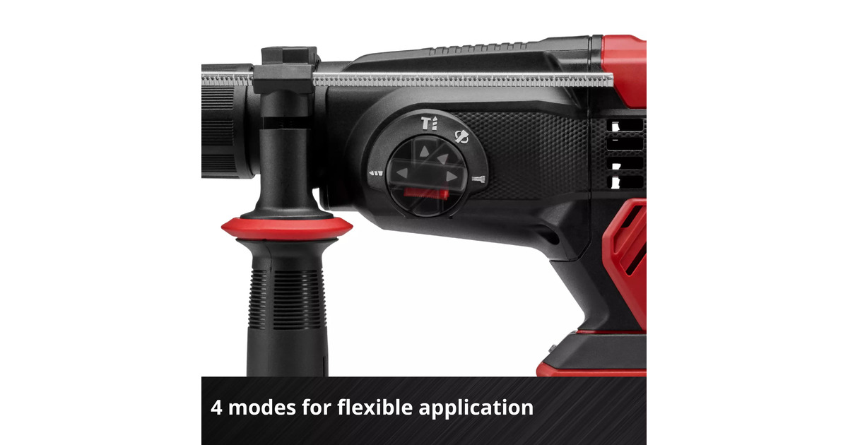 EINHELLAccu Boorhamer TE-HD 18/20 Li (1x4,0Ah)  (Rood/zwart, Incl. 1x 4.0 Ah Power X-Change accu en lader)
