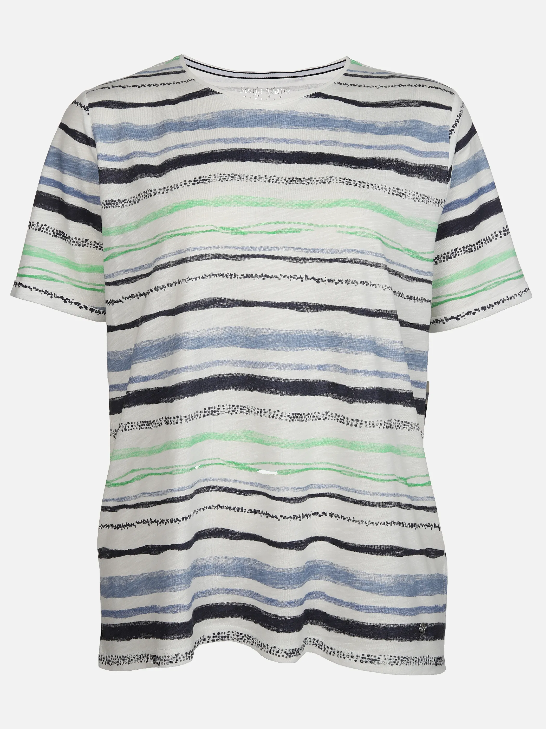 Große Größen T-Shirt in Streifenoptik