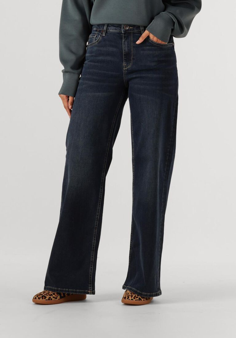 donkerblauwe mos mosh wide jeans mmdara hera jeans