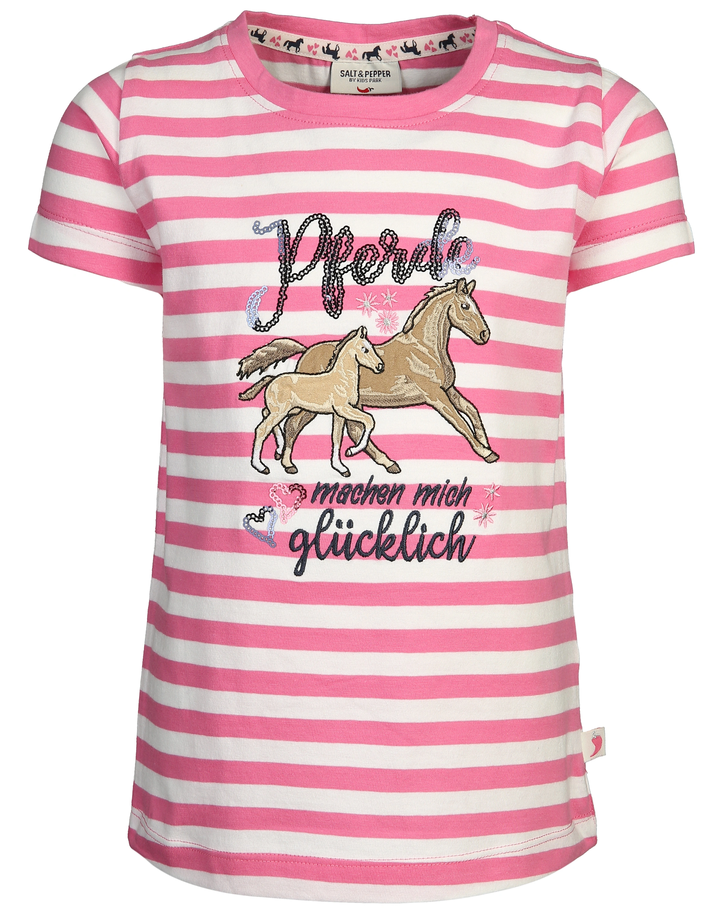 T-Shirt PFERDEGLÜCK in bubble gum