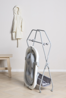 Beemoo CARE Assist Badebalje inkl. Badestøtte og Stativ, White/Grey