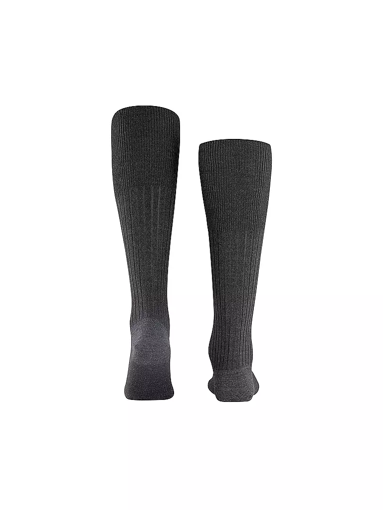FALKE Kniestrümpfe BRISTOL anthracite mel. grau