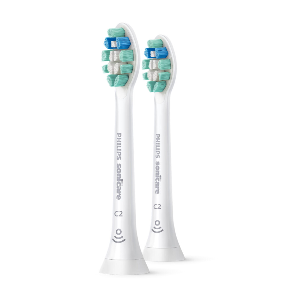 Philips Sonicare Opzetborstels Optimal Plaque Defence C2 Wit2 stuks