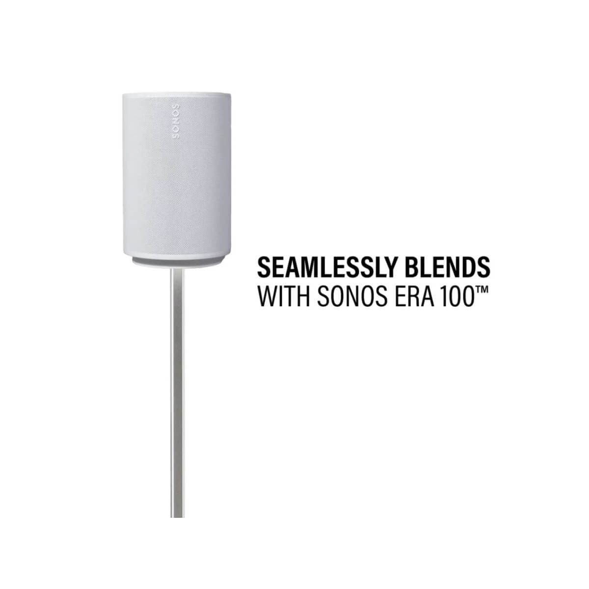 SANUS Gulvstativ Justerbart for Sonos ERA 100 Par Hvit