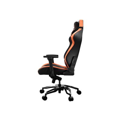 Fauteuil gamer ARMOR Titan Pro - accoudoirs réglables - appui-tête amovible - noir et orange