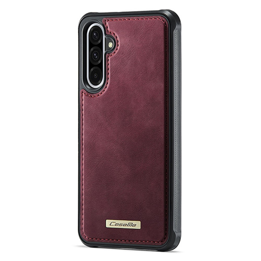 Samsung Galaxy A56 2in1 Leder Tasche   Magnet Hardcase Karten Etui MagSafe-Modul (RFID Schutz) - Rot