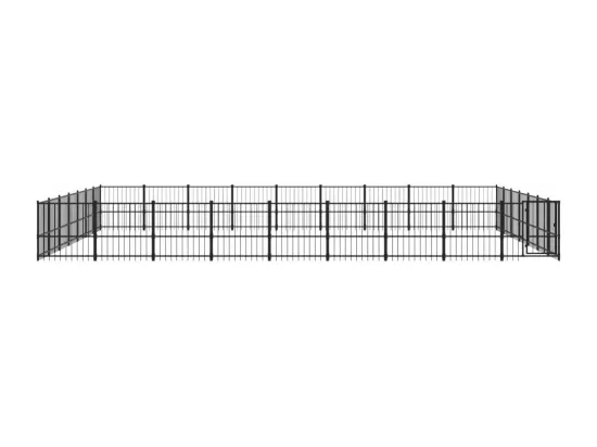 Chenil cage enclos pac noire 873 x 679 x 100 cm 02_0041867