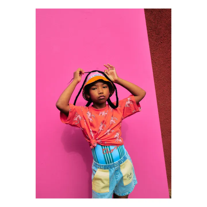 Bobo Choses Exclusivité Bobo Choses x Smallable - Short Denim Brodé | Bleu jean