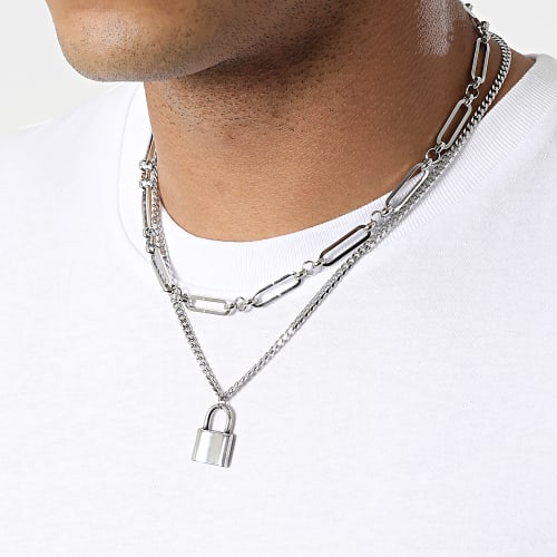 Pendentif Multi-Rangs BR06 Argenté