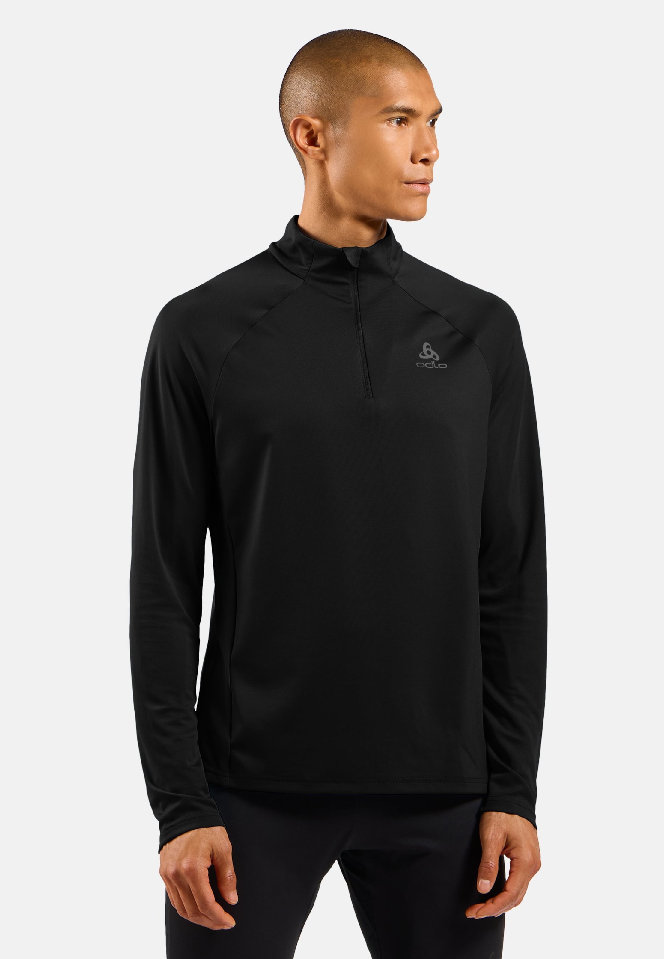 Essentials Ceramiwarm Mid Layer mit Halbreissverschluss in black - black