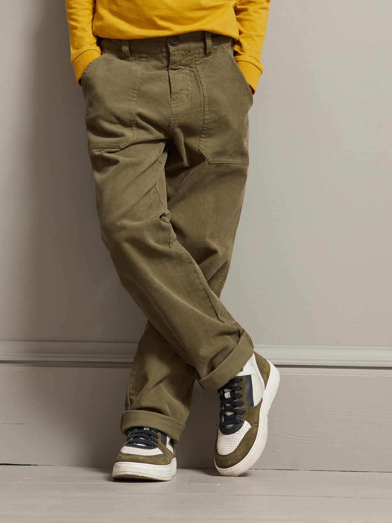 Pantalon cargo Garçon en velours