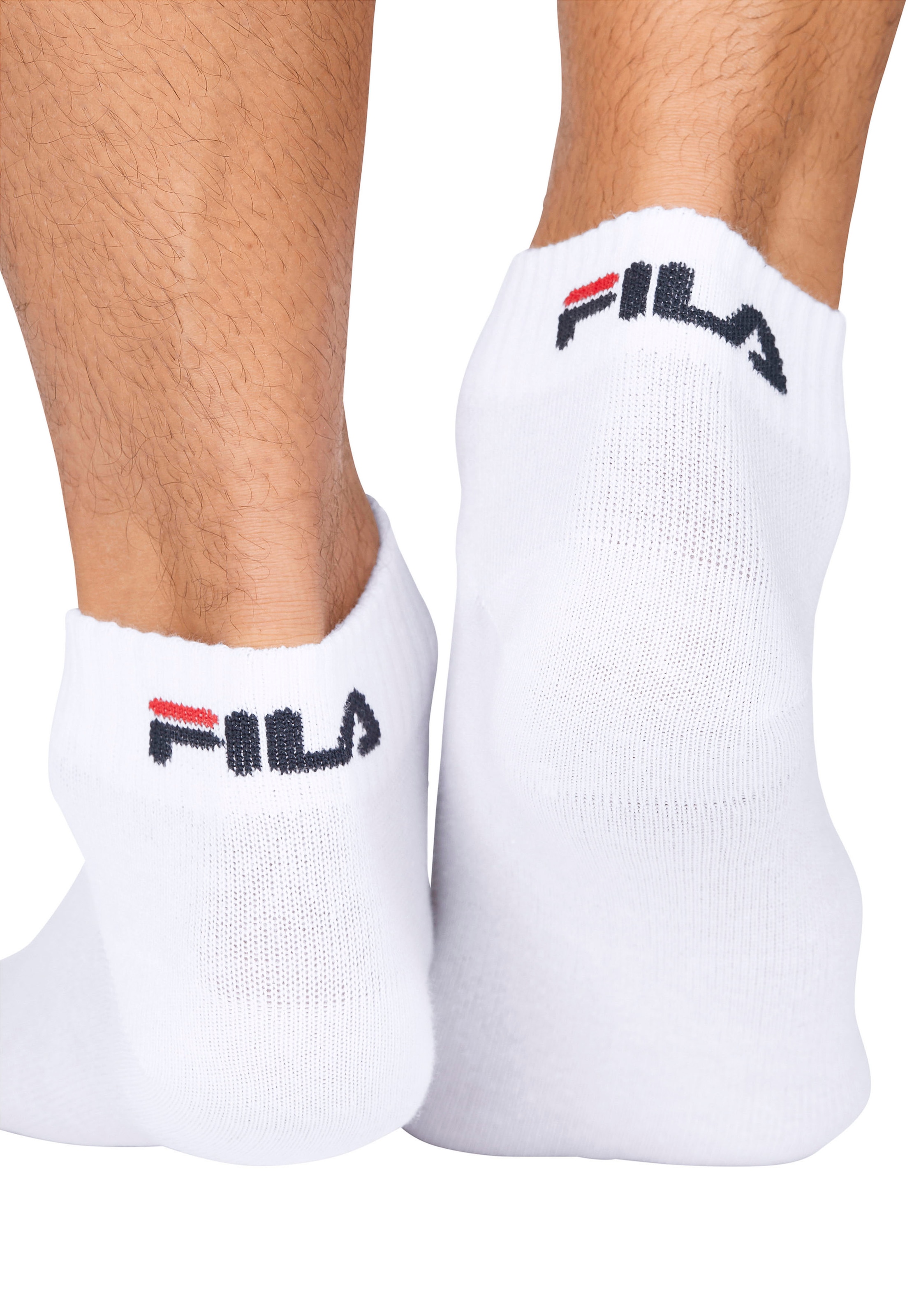 Fila Kurzsocken »UNISEX INVISIBLE PLAIN SOCKS« 6 Paar tlg. Baumwollmischung, Rippenbündchen, flache Zehennaht