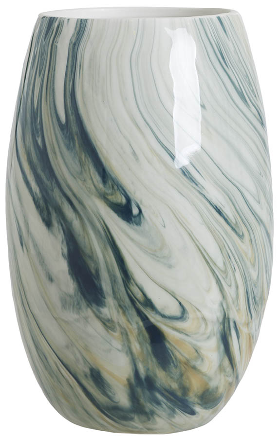 Gisela vase 22 cm grønn